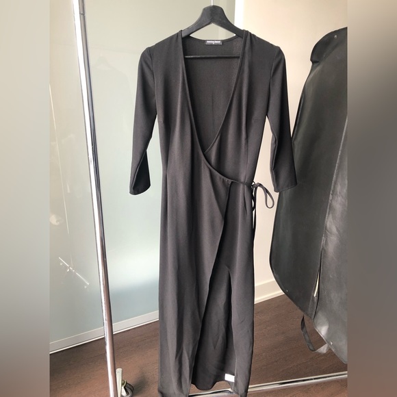 American Apparel Black Julliard Dress - Picture 2 of 5